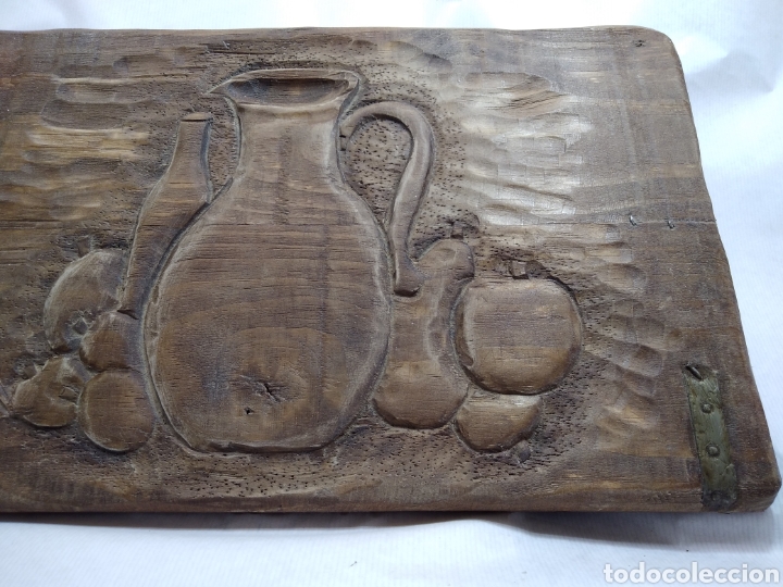 Antig&uuml;edades: BODEG&Oacute;N R&Uacute;STICO TALLADO EN MADERA - Foto 7