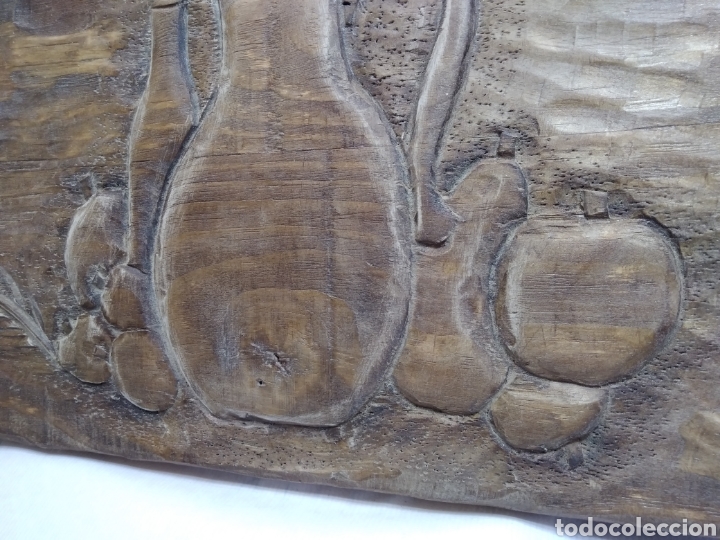 Antig&uuml;edades: BODEG&Oacute;N R&Uacute;STICO TALLADO EN MADERA - Foto 14