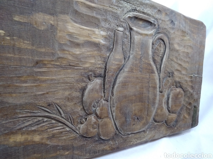 Antig&uuml;edades: BODEG&Oacute;N R&Uacute;STICO TALLADO EN MADERA - Foto 15