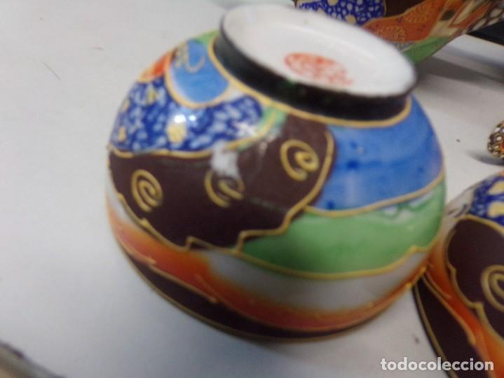 Antigüedades: juego de cafe o te porcelana antiguo de japon satsuma o parecido - Foto 4 - 273719648