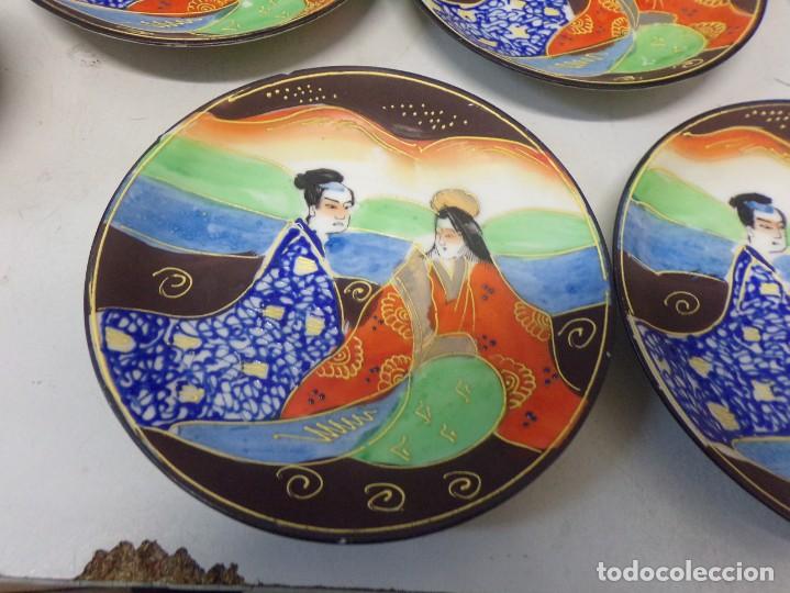 Antigüedades: juego de cafe o te porcelana antiguo de japon satsuma o parecido - Foto 6 - 273719648