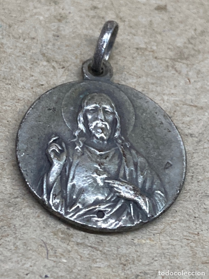 Antig&uuml;edades: Medalla de plata religiosa - Foto 1