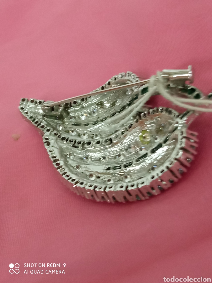 Antig&uuml;edades: Broche Hoja plata + - Foto 5