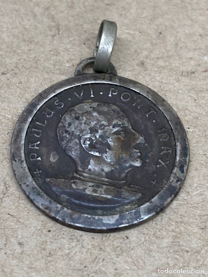 Antig&uuml;edades: Medalla religiosa de plata - Foto 2