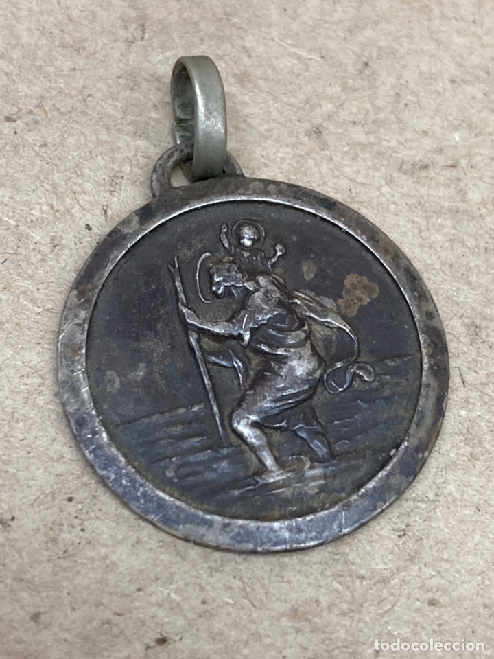 Antig&uuml;edades: Medalla religiosa de plata - Foto 1