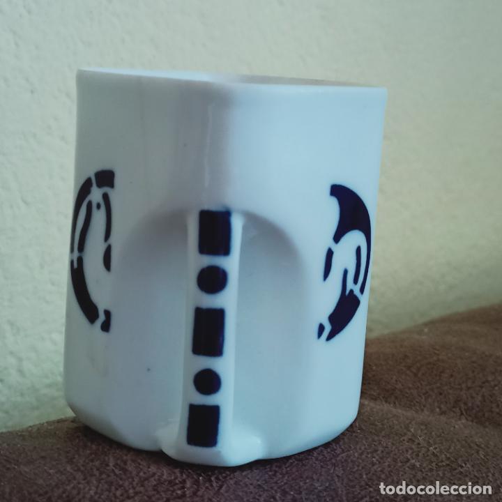 Antig&uuml;edades: Vaso taza cuadrado rectangular gallo sargadelos - Foto 3