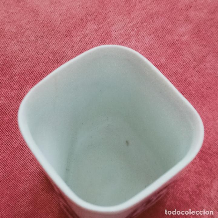 Antig&uuml;edades: Vaso taza cuadrado rectangular gallo sargadelos - Foto 6