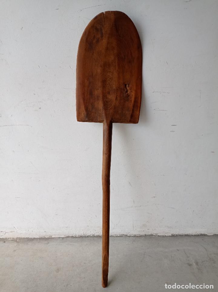 Antig&uuml;edades: ANTIGUA PALA DE MADERA DE CASTA&Ntilde;O - Foto 1