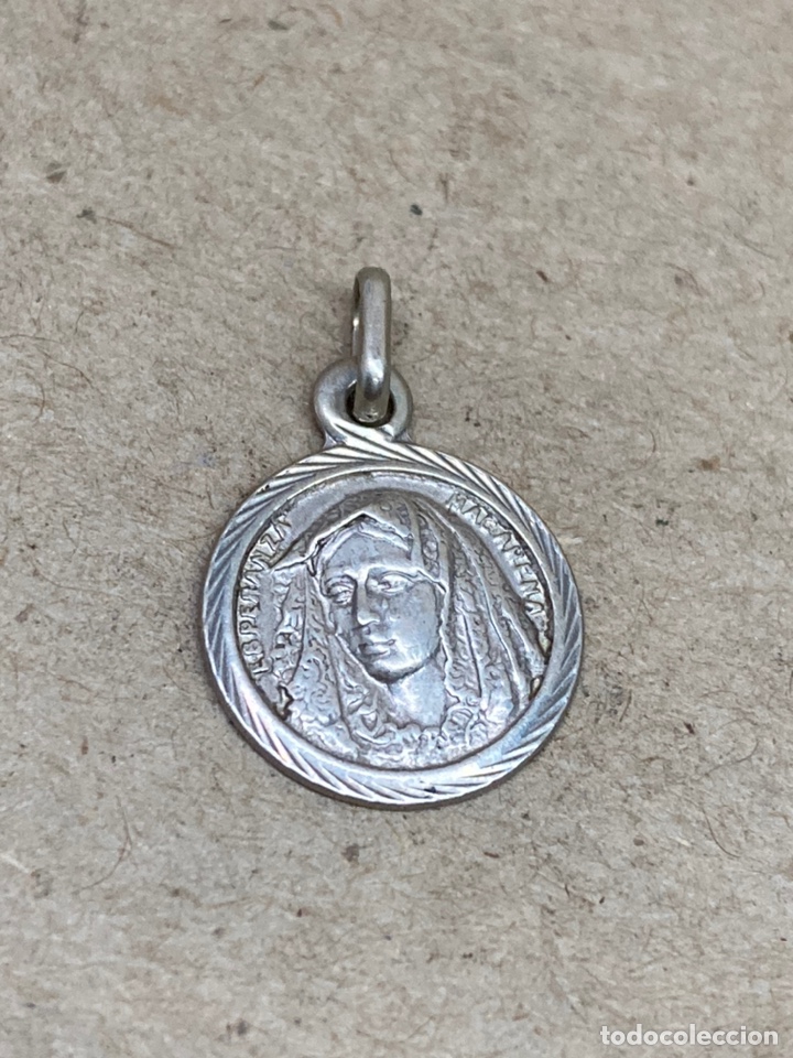 Antig&uuml;edades: Medalla religiosa de plata - Foto 1