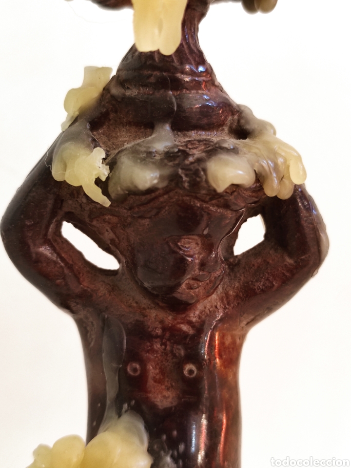 Antig&uuml;edades: Decorativo candelero con putto - Foto 9