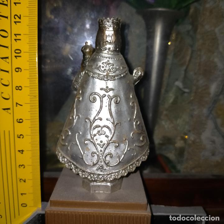 Antig&uuml;edades: IMAGEN VIRGEN DE plastico plateada , - Foto 2