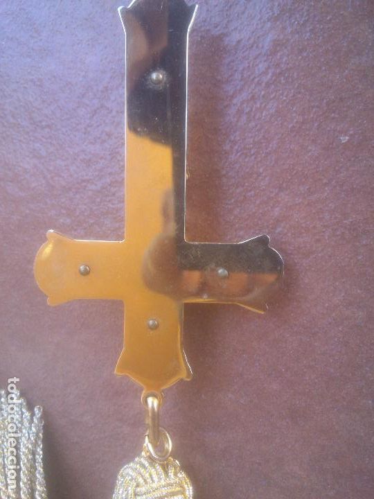 Antig&uuml;edades: ANTIGUO CORDON CON CRUZ DE PRIMERA COMUNION - Foto 3