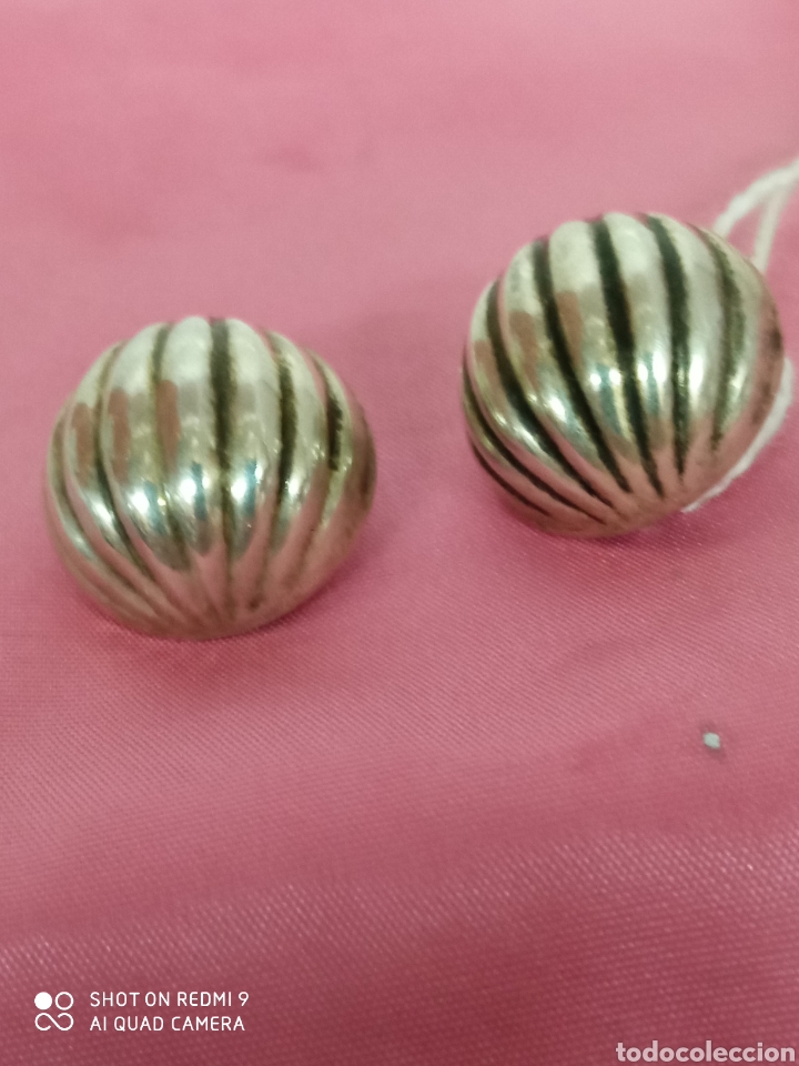 Antig&uuml;edades: Pendientes plata + - Foto 1