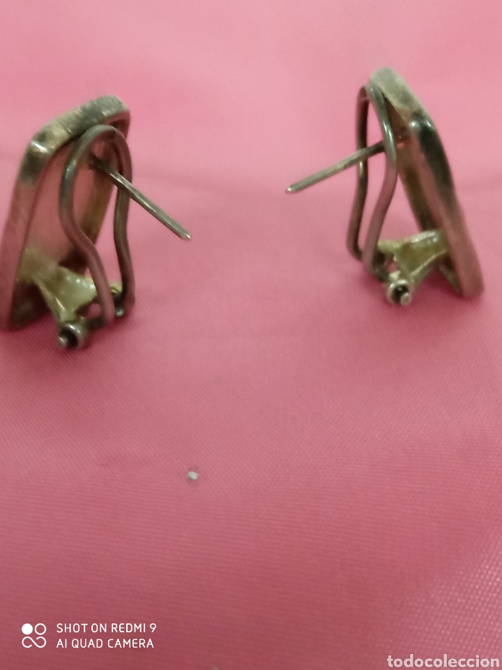 Antig&uuml;edades: pendiente plata y esmalte + - Foto 3