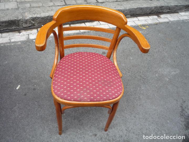 Antig&uuml;edades: SILLA DESPACHO ROBLE CON BRAZOS - Foto 4