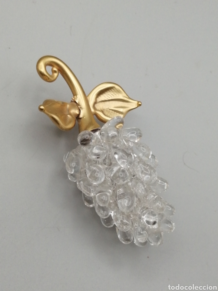 Antig&uuml;edades: Cristal de murano y oro l&iacute;quido. Racimo uvas - Foto 1