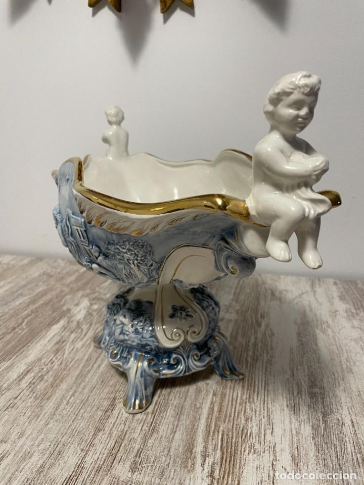 Antig&uuml;edades: ANTIGUO CENTRO DE MESA DE CERAMICA CAPODIMONTE - Foto 7
