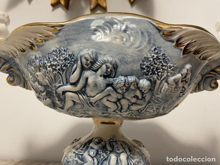 Antig&uuml;edades: ANTIGUO CENTRO DE MESA DE CERAMICA CAPODIMONTE - Foto 8