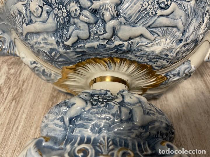 Antig&uuml;edades: ANTIGUO CENTRO DE MESA DE CERAMICA CAPODIMONTE - Foto 16