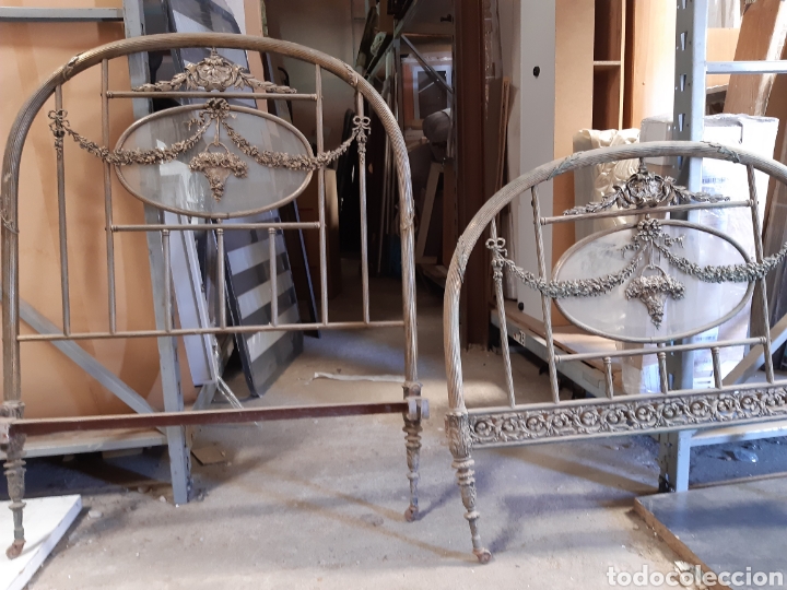 Antig&uuml;edades: Cama Laton-Bronce - Foto 2