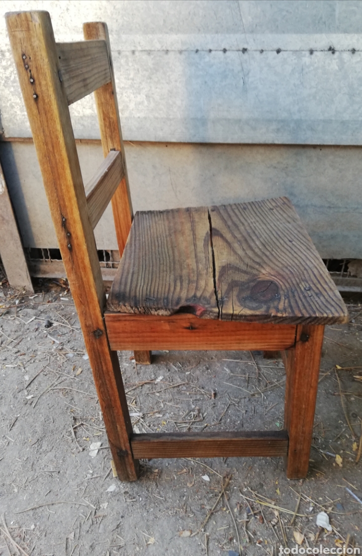 Antig&uuml;edades: SILLA PEQUE&Ntilde;A O TABURETE - Foto 4