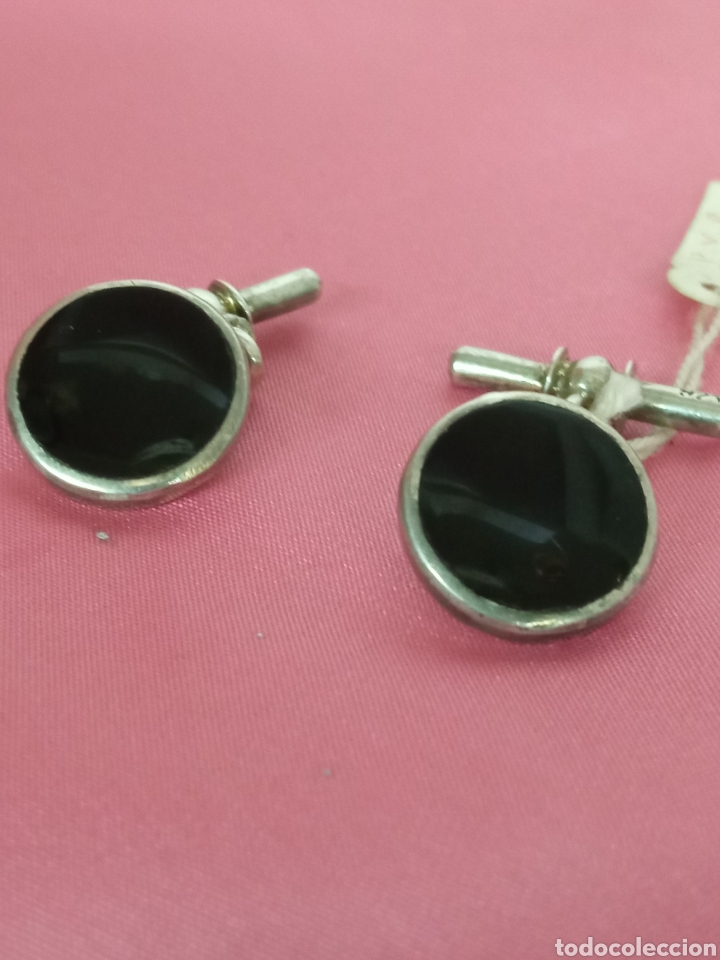 Antig&uuml;edades: Gemelos plata y onix + - Foto 1