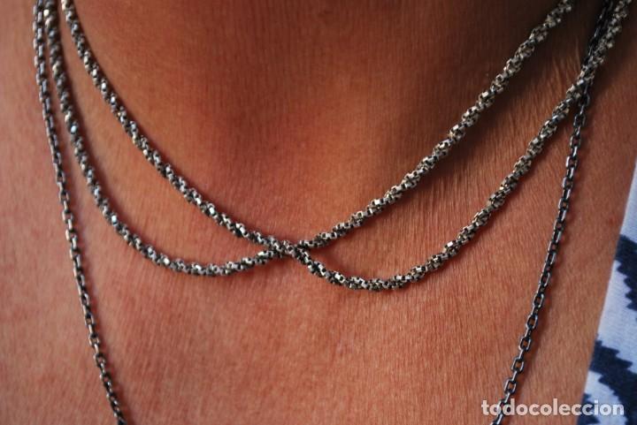 Antig&uuml;edades: Elegante Collar en plata de ley . 18 gr. - Foto 5