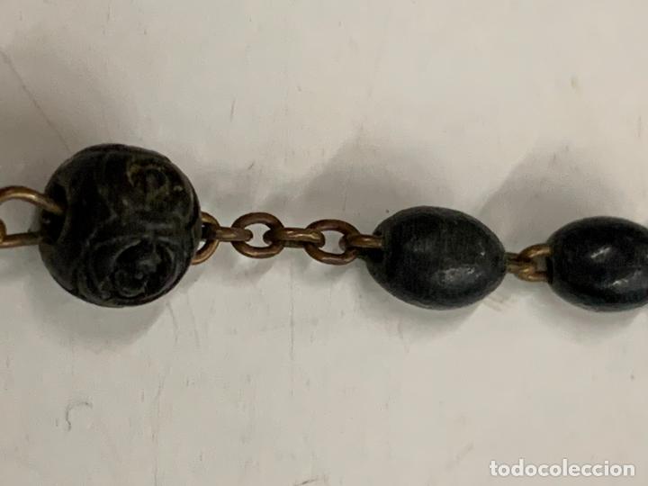 Antig&uuml;edades: Antiguo rosario, 45cms de largo - Foto 5