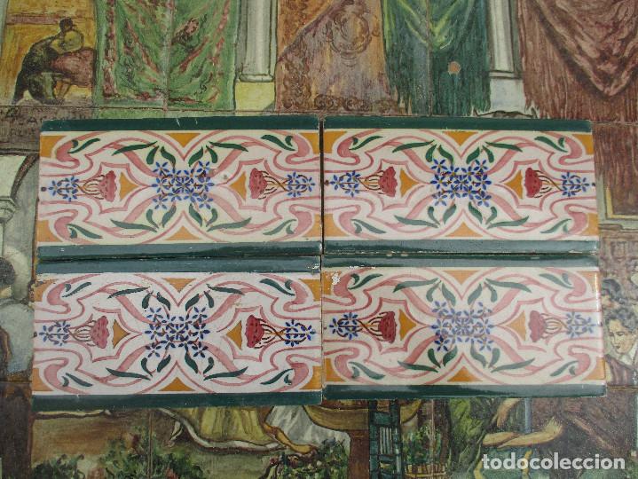 Antig&uuml;edades: Cenefas azulejos siglo XIX - Foto 1