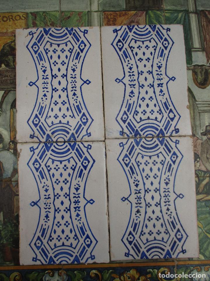 Antig&uuml;edades: Cenefas azulejos siglo XIX - Foto 1