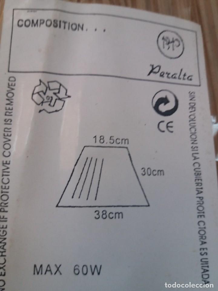 Antig&uuml;edades: LAMPARA DE LATON ( VARIAS PANTALLAS A ELEGIR ) - Foto 13