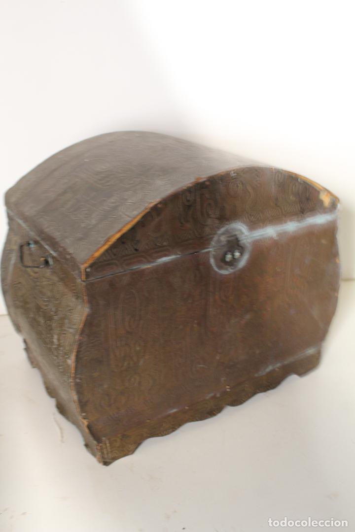Antig&uuml;edades: set de dos cajas arabes cofres de lat&oacute;n - Foto 4