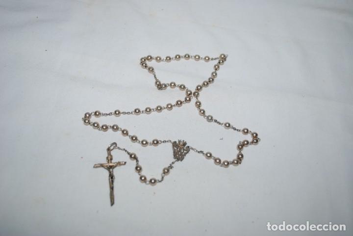 Antig&uuml;edades: ANTIGUO ROSARIO DE PLATA - Foto 1