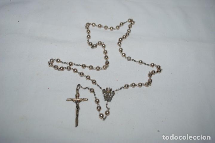 Antig&uuml;edades: ANTIGUO ROSARIO DE PLATA - Foto 2