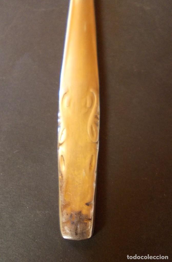 Antig&uuml;edades: Cuchillo carne antiguo de cuberter&iacute;a - Foto 2