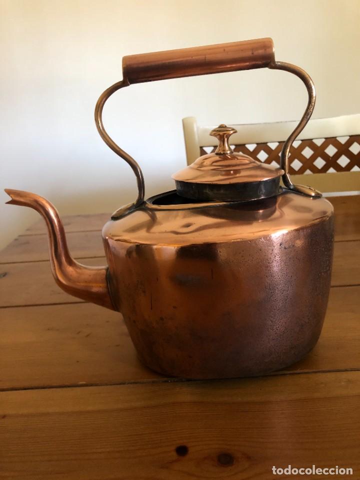 Antig&uuml;edades: TETERA INGLESA COBRE KETTLE - Foto 4