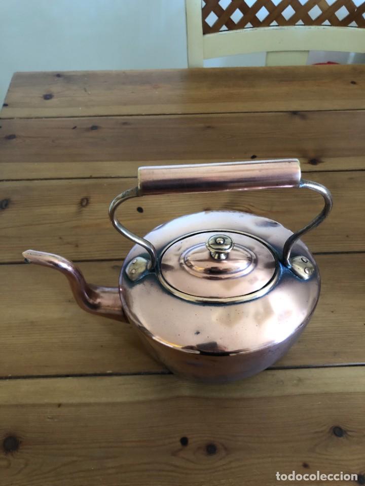 Antig&uuml;edades: TETERA INGLESA COBRE KETTLE - Foto 5
