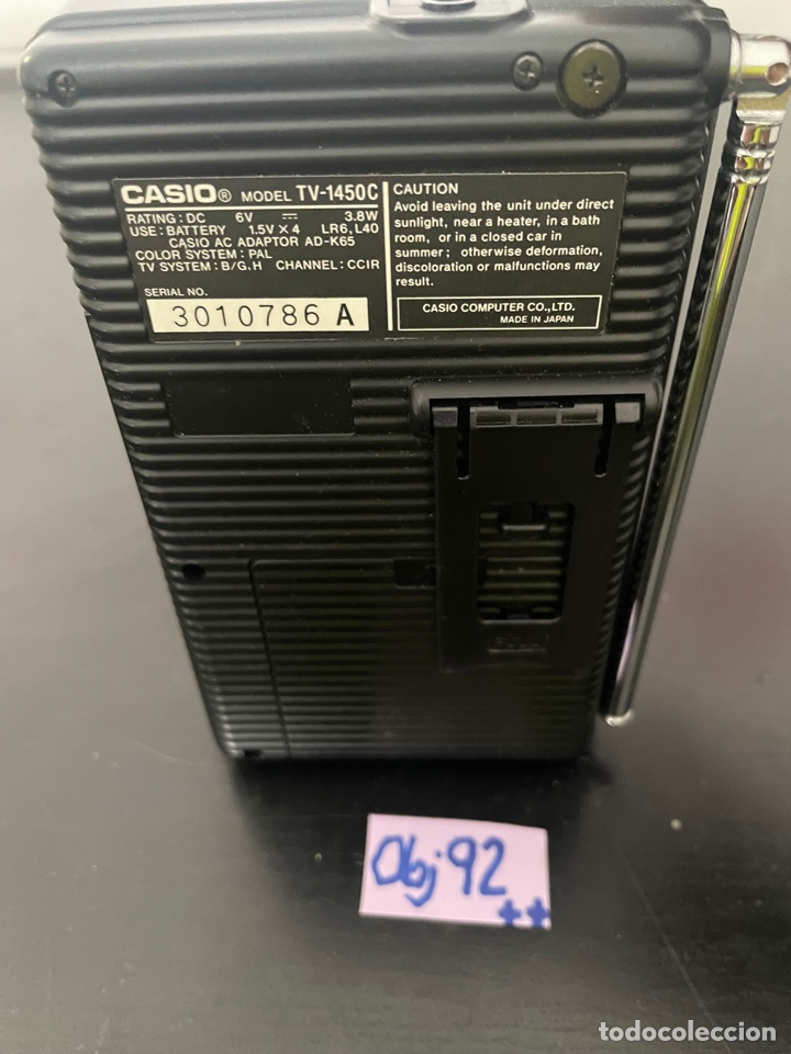 Antig&uuml;edades: CASIO MODEL TV-1450C - Foto 2