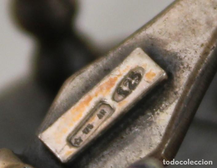 Antig&uuml;edades: rueca miniatura de plata 925 - Foto 7