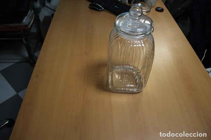 Antiquit&eacute;s: TARRO DE CRISTAL, GRANDE CON TAPA VER FOTOS