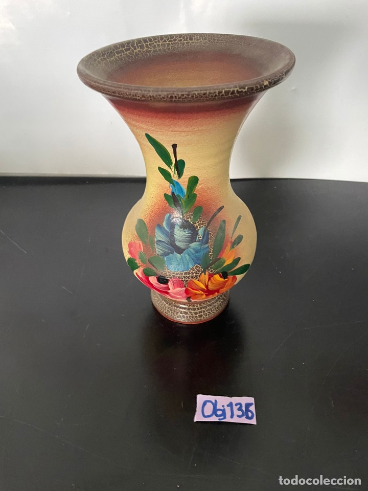 Antig&uuml;edades: Jarr&oacute;n florero pintado a mano - Foto 1