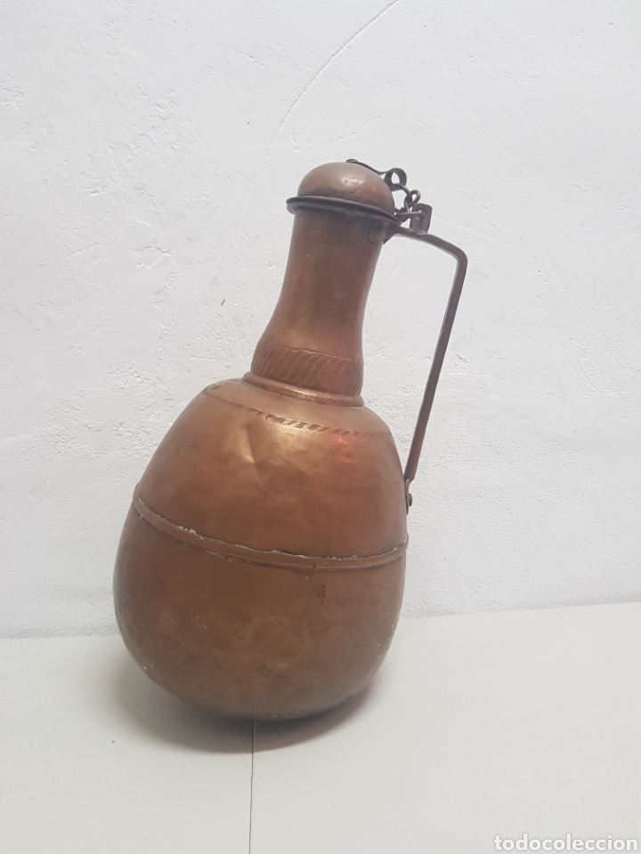 Antig&uuml;edades: Jarra de cobre antigua - Foto 8