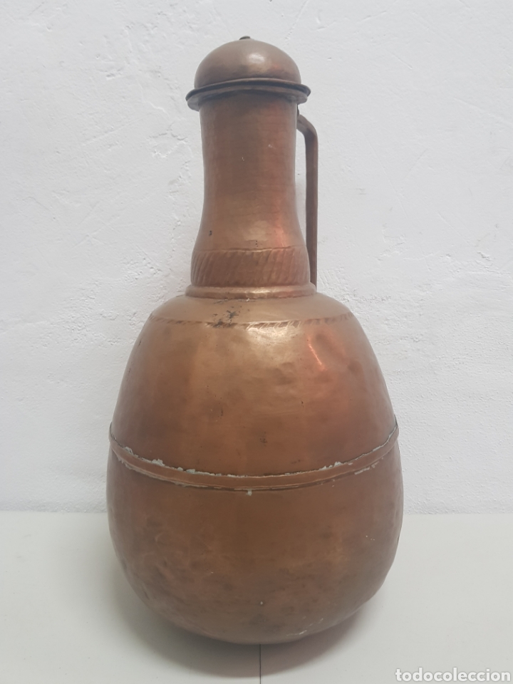 Antig&uuml;edades: Jarra de cobre antigua - Foto 1
