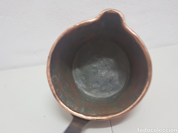 Antig&uuml;edades: Cazo de cobre y hierro forjado - Foto 3