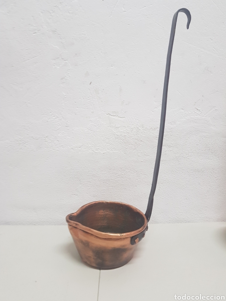 Antig&uuml;edades: Cazo de cobre y hierro forjado - Foto 5