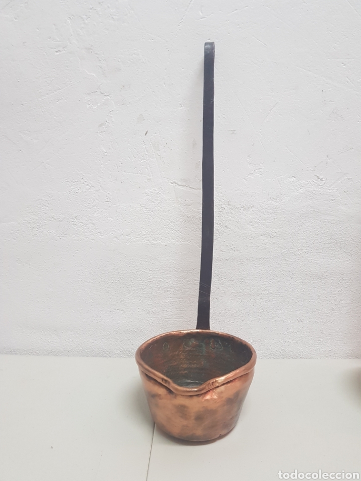 Antig&uuml;edades: Cazo de cobre y hierro forjado - Foto 6