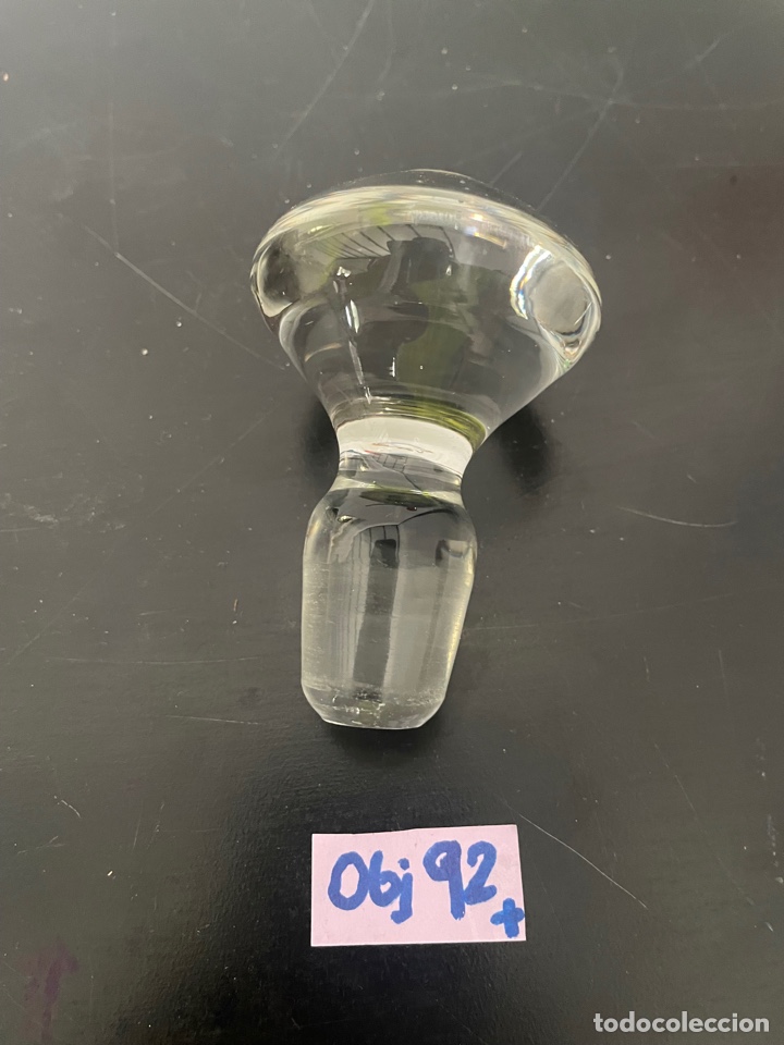 Antig&uuml;edades: TAPA DE CRISTAL PARA LICORERA - Foto 1