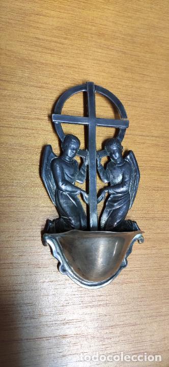 Antig&uuml;edades: ANTIGUA BENDITERA DE PLATA DE LEY - Foto 2