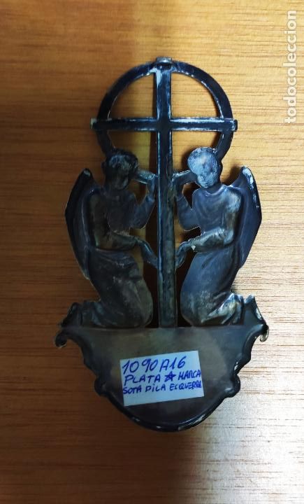 Antig&uuml;edades: ANTIGUA BENDITERA DE PLATA DE LEY - Foto 3
