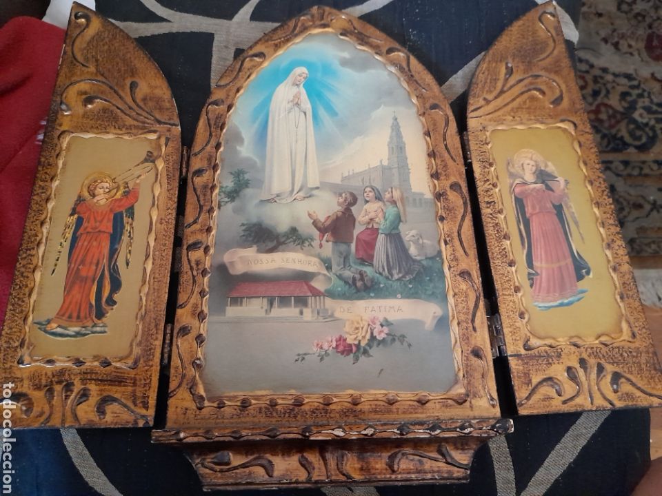 Antig&uuml;edades: Antiguo retablo de Nuestra Se&ntilde;ora de F&aacute;tima - Foto 1